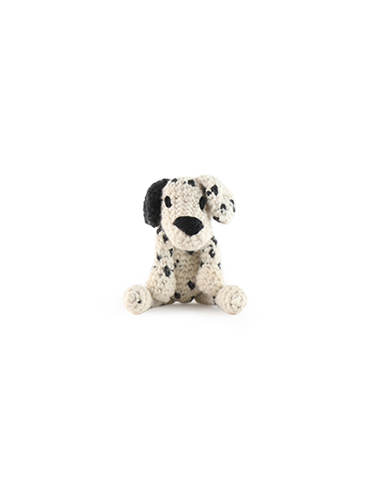 mini dalmatian amigurumi crochet pattern